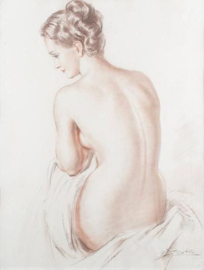 Albert GENTA - 1901-1989

LA BAIGNEUSE
Pastel...