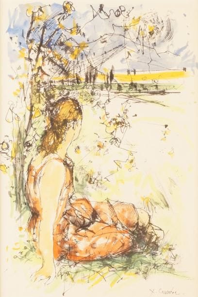 Jean COMMÈRE - 1920-1986

JEUNE FILLE ASSISE...