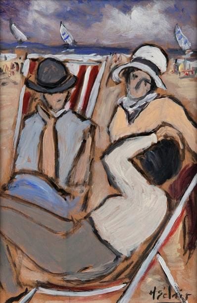 Henry SAINT-CLAIR - 1899-1990

LES TRANSATS
Huile...