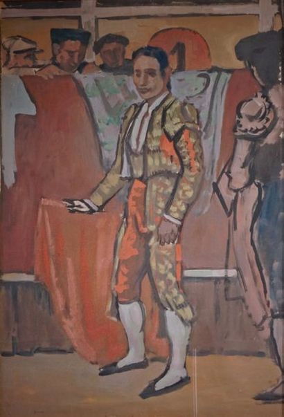 Camille LIAUSU - 1894-1975
LE MATADOR
Gouache...
