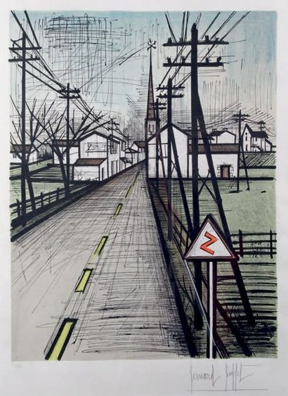 Bernard BUFFET - 1928-1999
LA ROUTE, 1962
Lithographie...