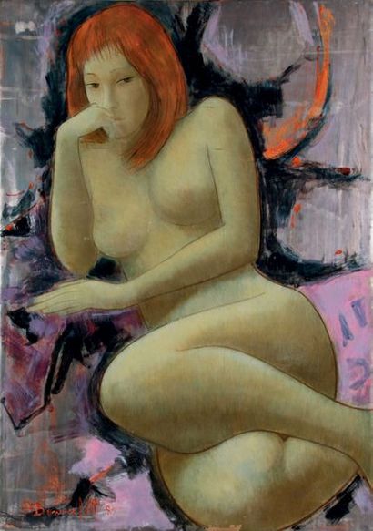 Alain BONNEFOIT - né en 1937
LA ROUSSE, 1989
Huile...