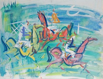 GEN-PAUL - 1895-1975
LES CHEVAUX ATTENDENT...