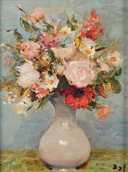Marcel DYF - 1899-1985
VASE DE ROSES ET D'ANÉMONES
Huile...