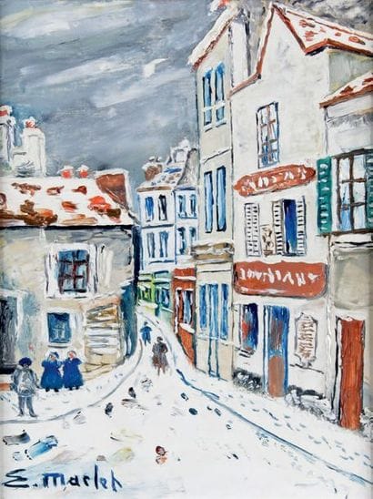 Élisée MACLET - 1881-1962
RUE À MONTMARTRE...