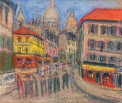 Lucien GENIN - 1894-1953
MONTMARTRE
Pastel...