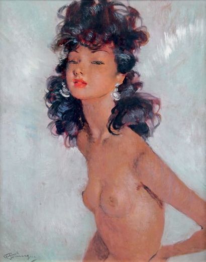 Jean-Gabriel DOMERGUE - 1889-1962
JEUNE BRUNE...