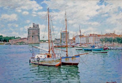 Maurice LEMAÎTRE - né en 1926
LA ROCHELLE
Huile...