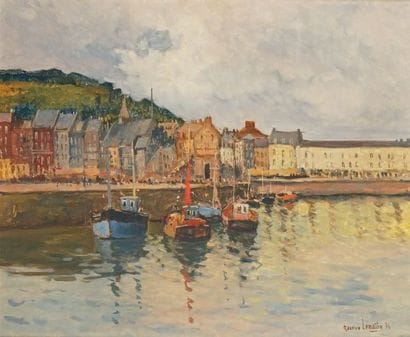 Maurice LEMAÎTRE - né en 1926
PORT DE HONFLEUR,...
