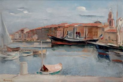 Abel GERBAUD - 1888-1954
LE PORT DE SAINT-TROPEZ
Huile...