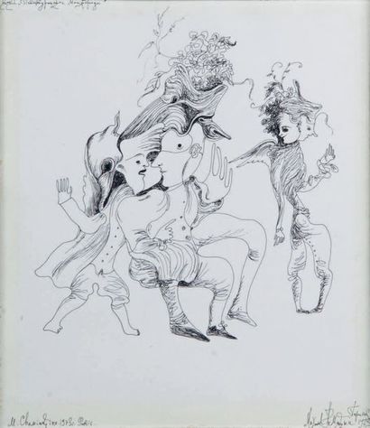Michel CHEMIAKINE - né en 1943
LE BAL MASQUÉ,...