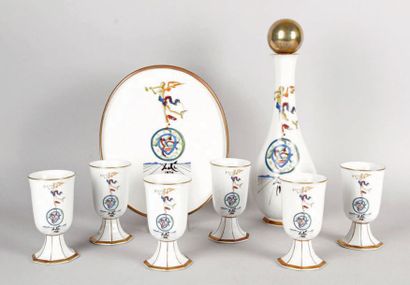Salvador DALI - 1904-1989
SERVICE DE VERRES...