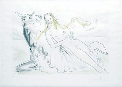 Salvador DALI - 1904-1989
L'ENLÈVEMENT D'EUROPE,...
