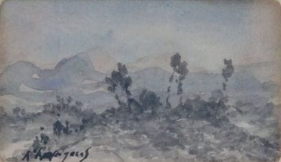Henri-Joseph HARPIGNIES - 1819-1916
AUVERGNE,...