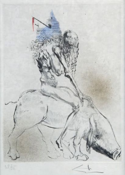 Salvador DALI - 1904-1989
CAVALIER FANTASTIQUE...