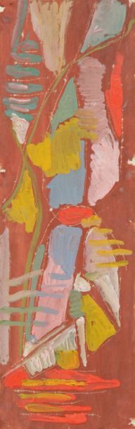 André LANSKOY - 1902-1976
COMPOSITION
Gouache.
27...