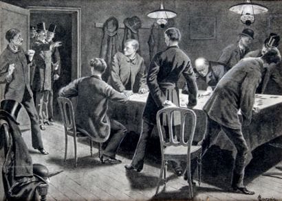Gustave BOURGAIN - 1855-1921
LE TRIPOT
Lavis...