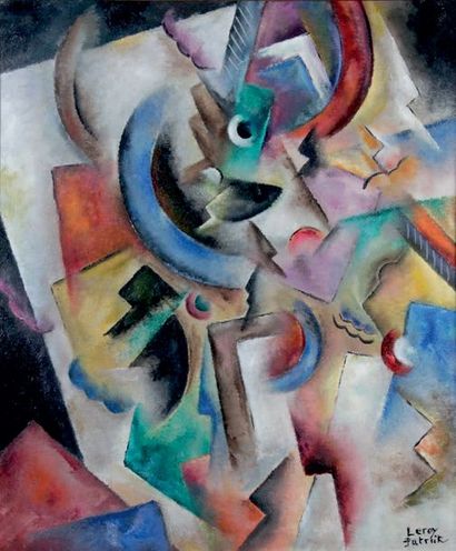 Patrick LEROY - né en 1948
COMPOSITION CUBISTE
Huile...