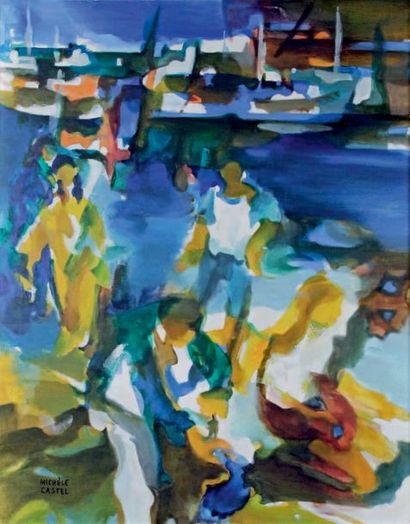 Michèle CASTEL, XXe-XXIe siècle
LES VACANCES
Huile...