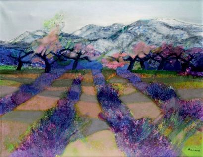 Camille HILAIRE 1916-2004
CHAMPS DE LAVANDES
Huile...