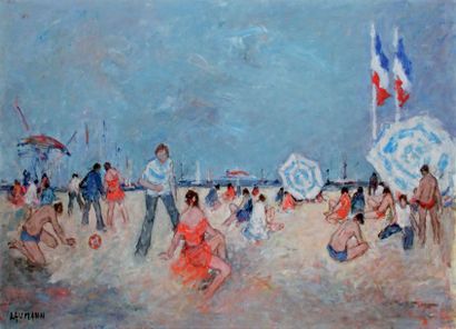 Joseph RAUMANN - 1908-1999
SUR LA PLAGE,...