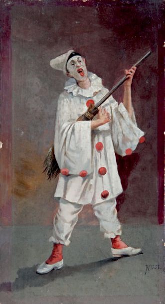 Lucio ROSSI - 1846-1913
LES DEUX CLOWNS
Huile...