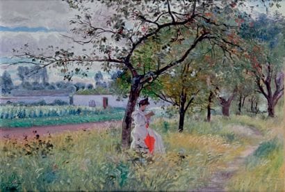 Paul SAIN - 1853-1908
JEUNE FILLE LISANT...