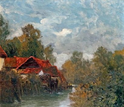 Jan LAVEZZARI - 1876-1947
LE MOULIN DE MAINTENAY-SUR-L'AUTHIE
Huile...