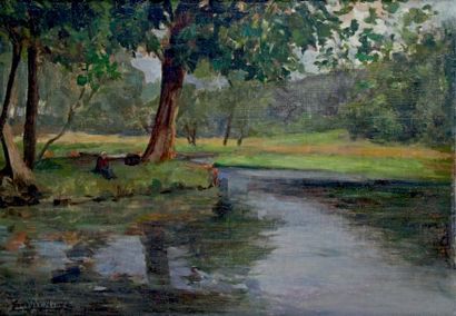 Georges BINET - 1865-1949
PAYSANNES EN BORD...