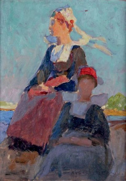 Auguste LEROUX - 1871-1954
BRETONNES SUR...