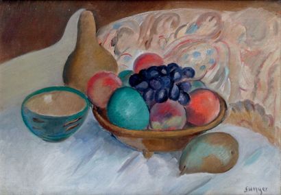 Joaquim SUNYER - 1874-1956
NATURE MORTE À...