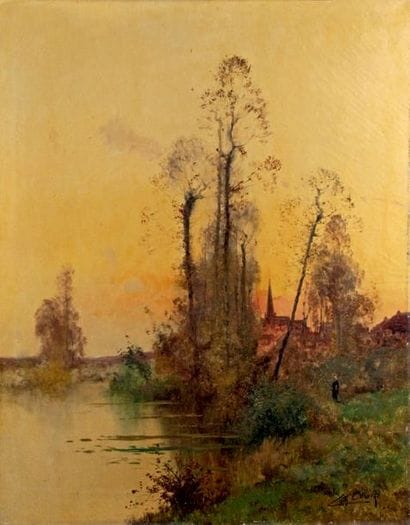 Charles CLAIR - 1860-1930
LEVER DU SOLEIL...