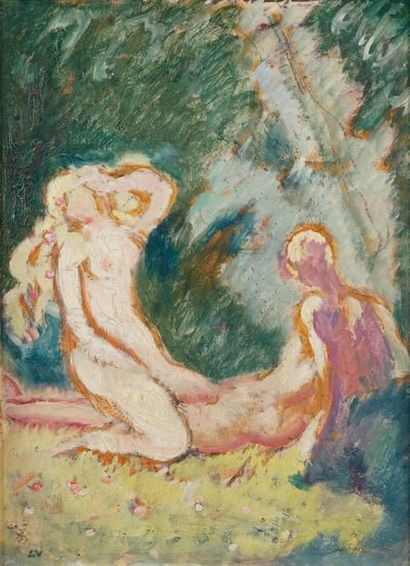Louis VALTAT - 1869-1952
BAIN DE SOLEIL DANS...