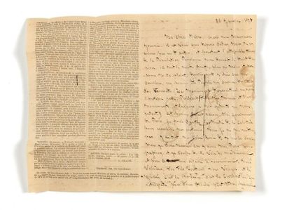 23 JANVIER 1871 20c Siège obl. étoile 8 PARIS...