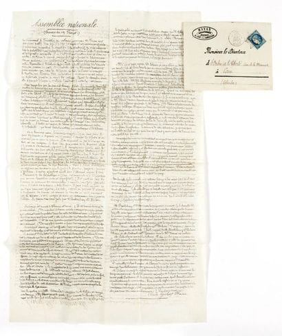 20 FÉVRIER 1871 20c Siège obl. étoile pleine...