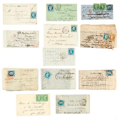 ENSEMBLE DE 11 LETTRES 28 SEPTEMBRE 1870...