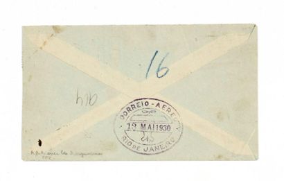 COURRIER «MERMOZ» 10f. La Rochelle et 50c...