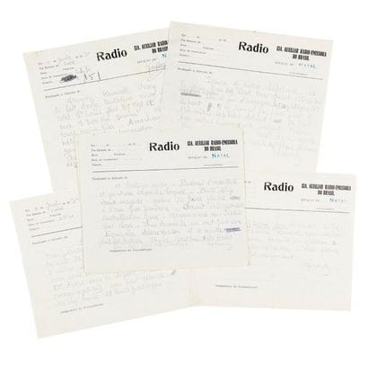 MERMOZ (Jean)

Télégrammes autographes signés.
Natal...