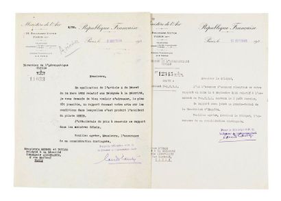 MERMOZ (Jean)

Manuscrit autographe du Rapport...