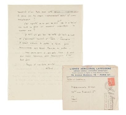 SAINT-EXUPÉRY (Antoine de)

Lettre autographe...
