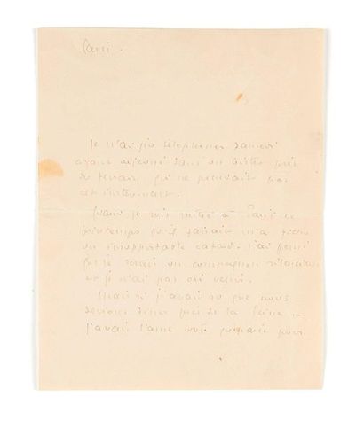 SAINT-EXUPÉRY (Antoine de)

Lettre autographe...
