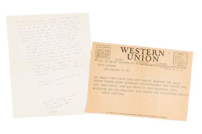 SAINT-EXUPÉRY (Antoine de)

Lettre autographe...