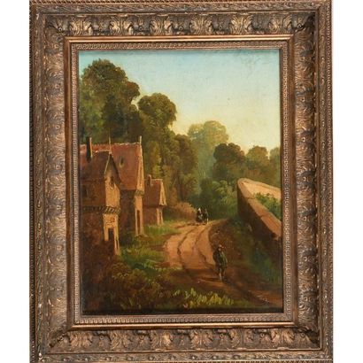 ÉCOLE FRANCAISE du XIXè. « Paire de paysages...