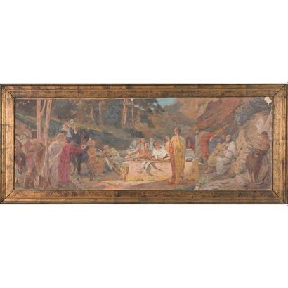 BOYE Abel. (1864-1934). « Scène à l’Antique...
