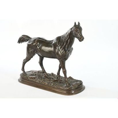 DELABRIERRE Edouard-Paul. (1829-1912). « Cheval...