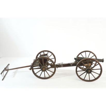 RARE MAQUETTE DE CANON D’ARSENAL en bronze...