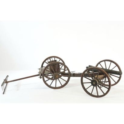 RARE MAQUETTE DE CANON D’ARSENAL en bronze...