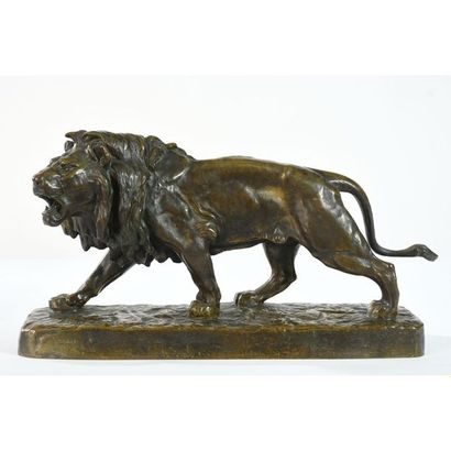 VIDAL Louis. (1831-1892). « Lion marchant »....