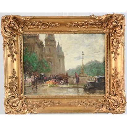 AMEGLIO Merio. (1897-1970). « Paris, le marché...