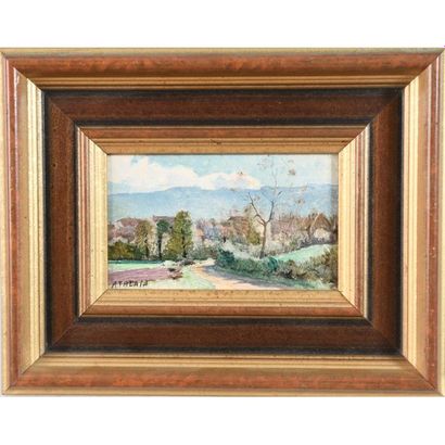 ATALAYA. (1851-1914). « Paysage ». Huile...